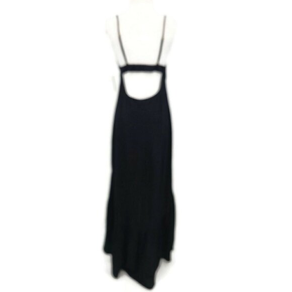 New Flynn Skye Unbutton Me Fresh Black Dress Womens L Maxi Button Front - Picture 8 of 12